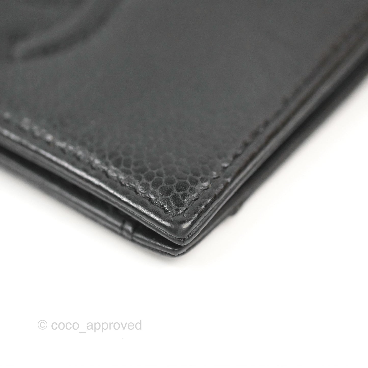 Chanel CC Card Holder Black Caviar