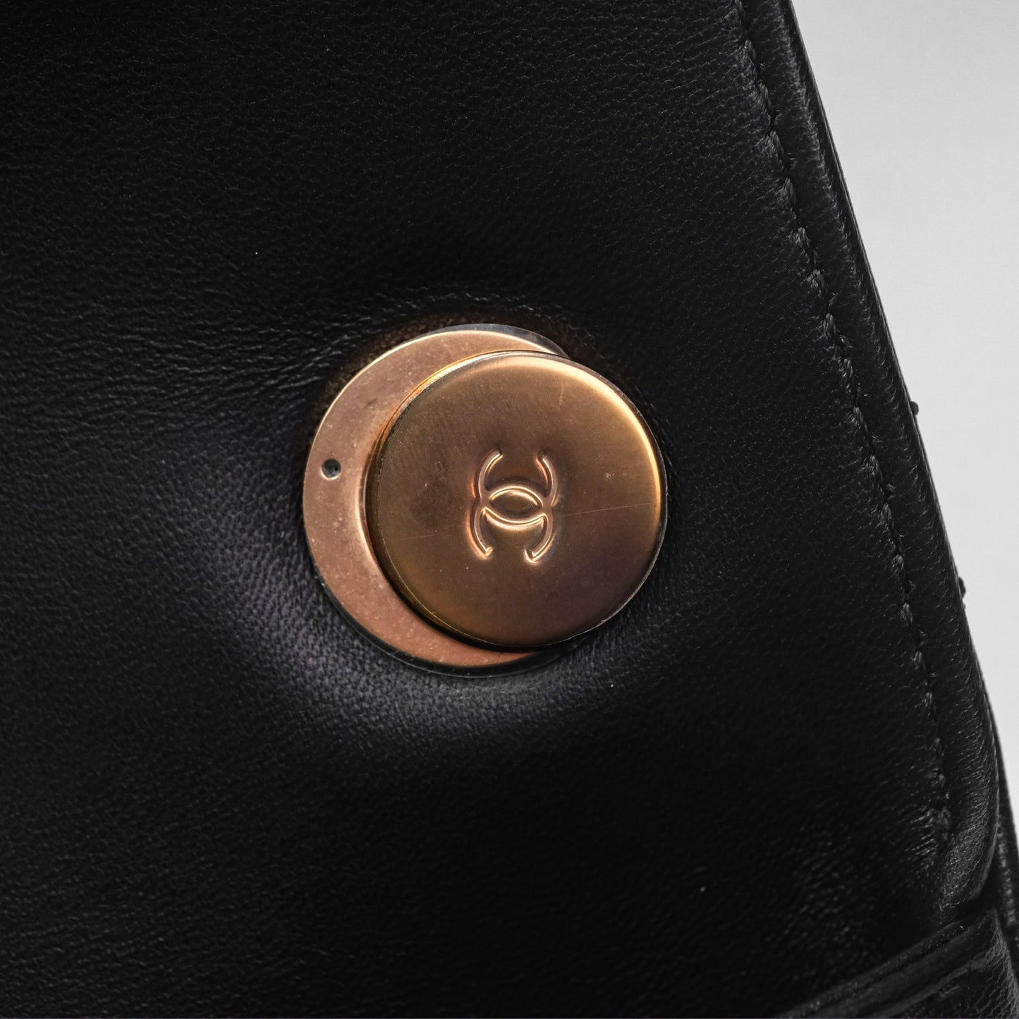 Chanel Trendy CC Small Black Lambskin Rose Gold Hardware
