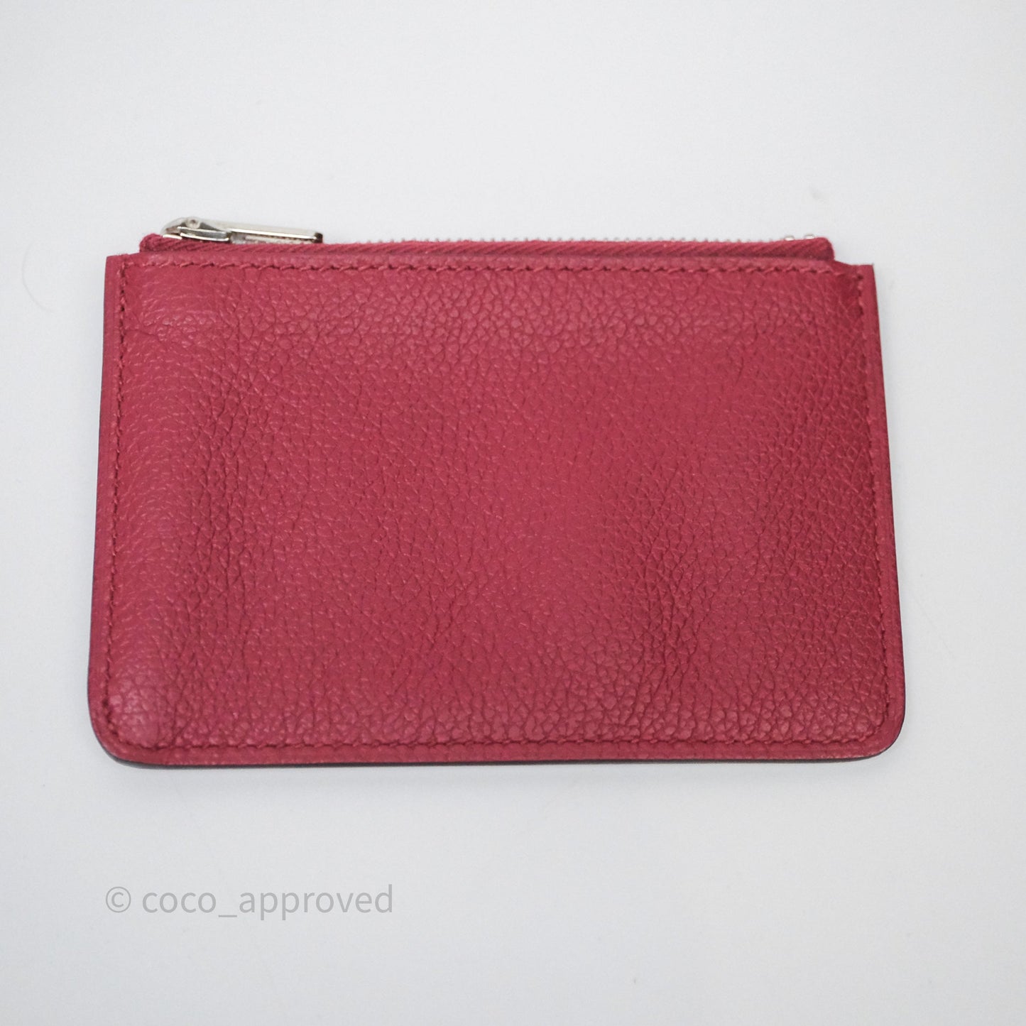 Hermès Roulis Slim Wallet Rouge H 55 Evercolor Palladium Hardware