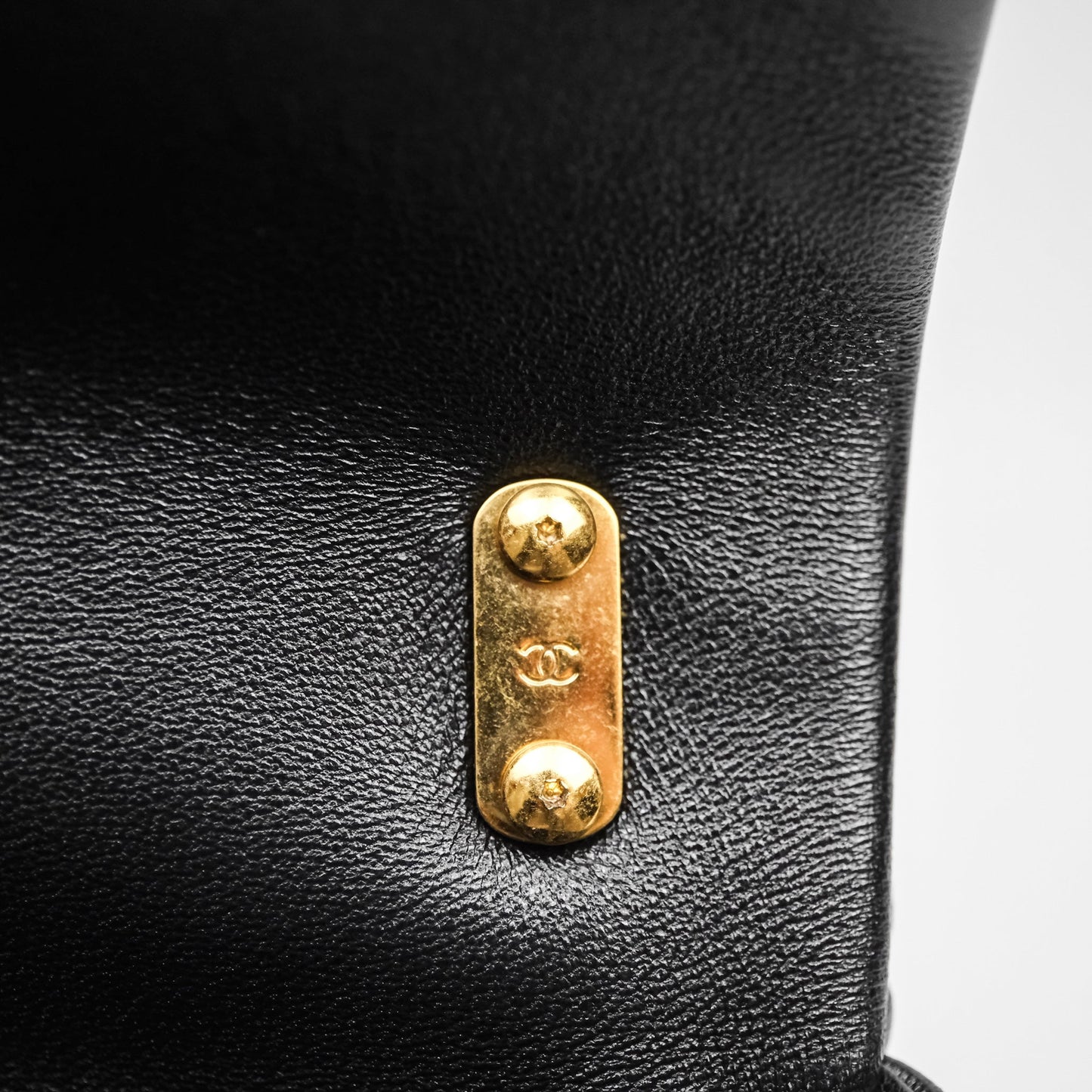 Chanel Small Funky Town Black Lambskin Aged Gold Hardware