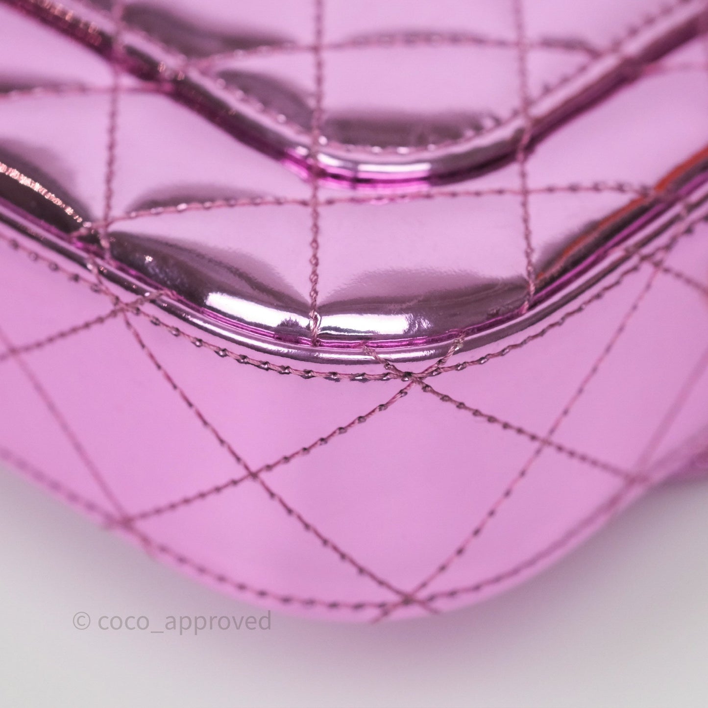 Chanel Hollywood Boulevard Flap with Star Coin Purse Lilac Pink Metallic Mirror Calfskin 24C