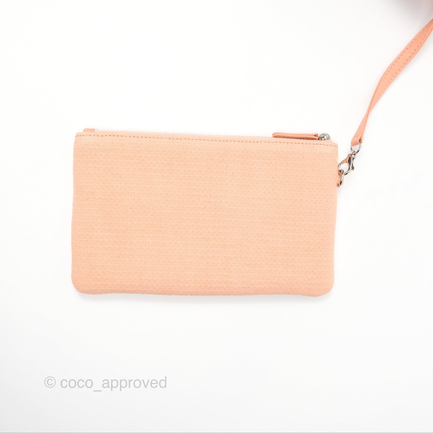 Chanel Large Deauville Coral Clair Canvas