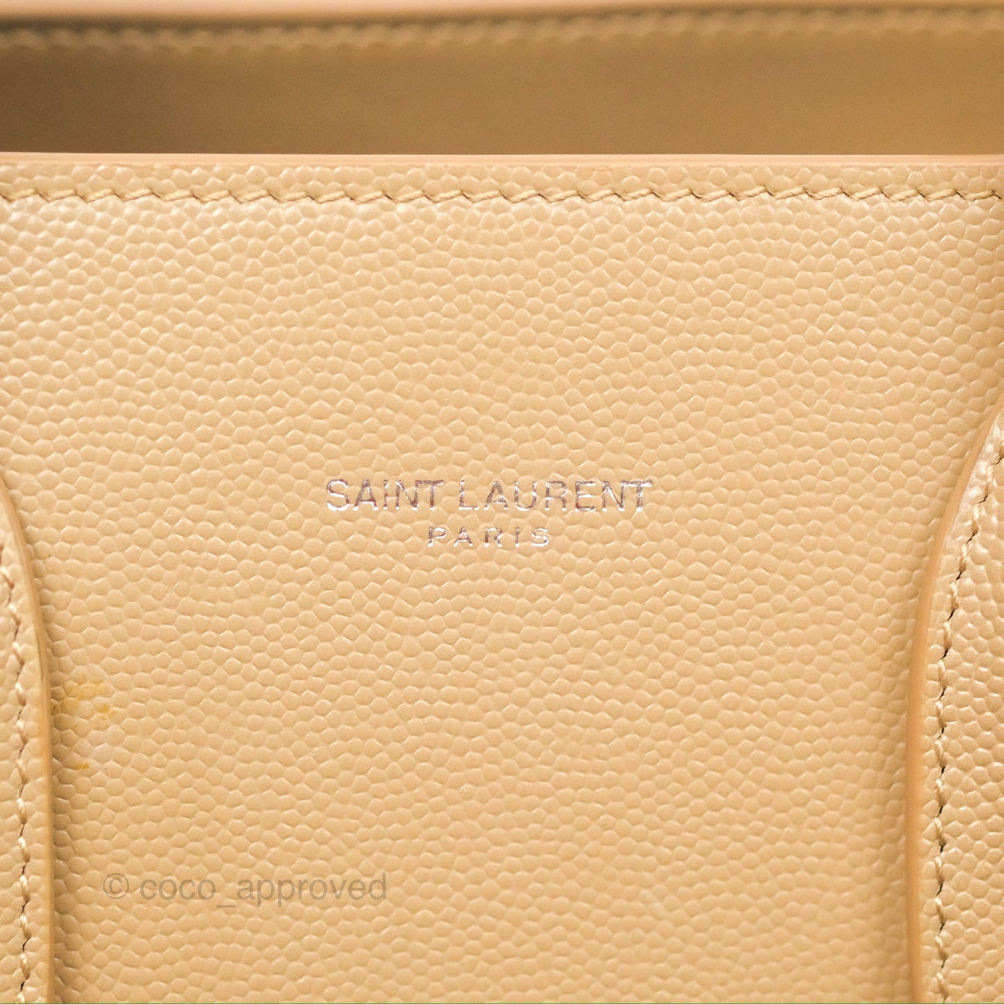 Saint Laurent Baby Classic Sac De Jour Calfskin Beige Silver Hardware