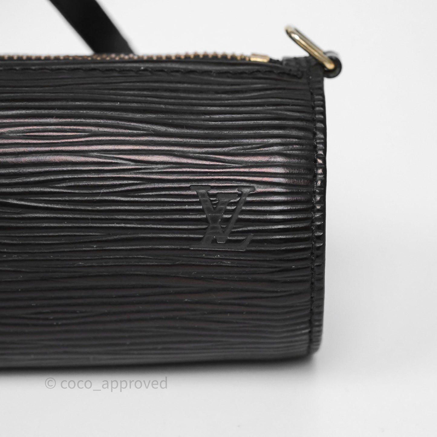 Louis Vuitton Epi Soufflot Bag Black Gold Hardware
