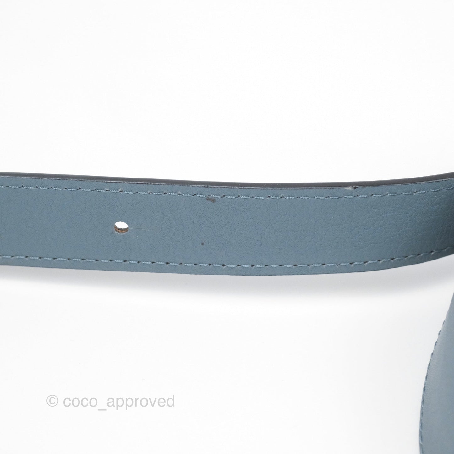 Loewe Medium Puzzle Bag Blue Calfskin Silver Hardware