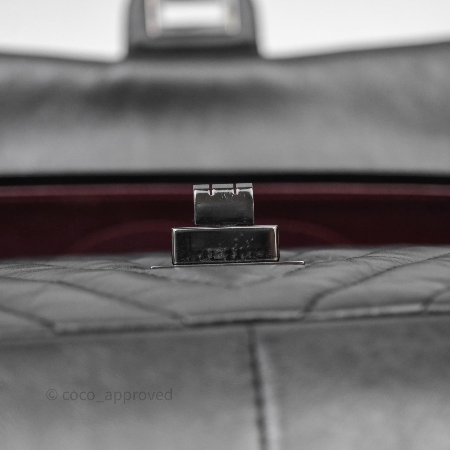 Chanel Reissue Medium 226 Chevron Aged Calfskin So Black
