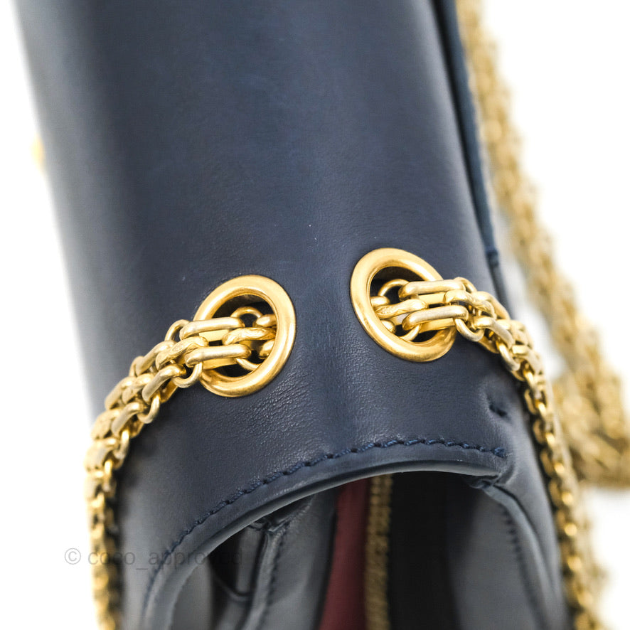 Chanel Nude Reissue 2.55 Medallion Flap 225 Navy Calfskin