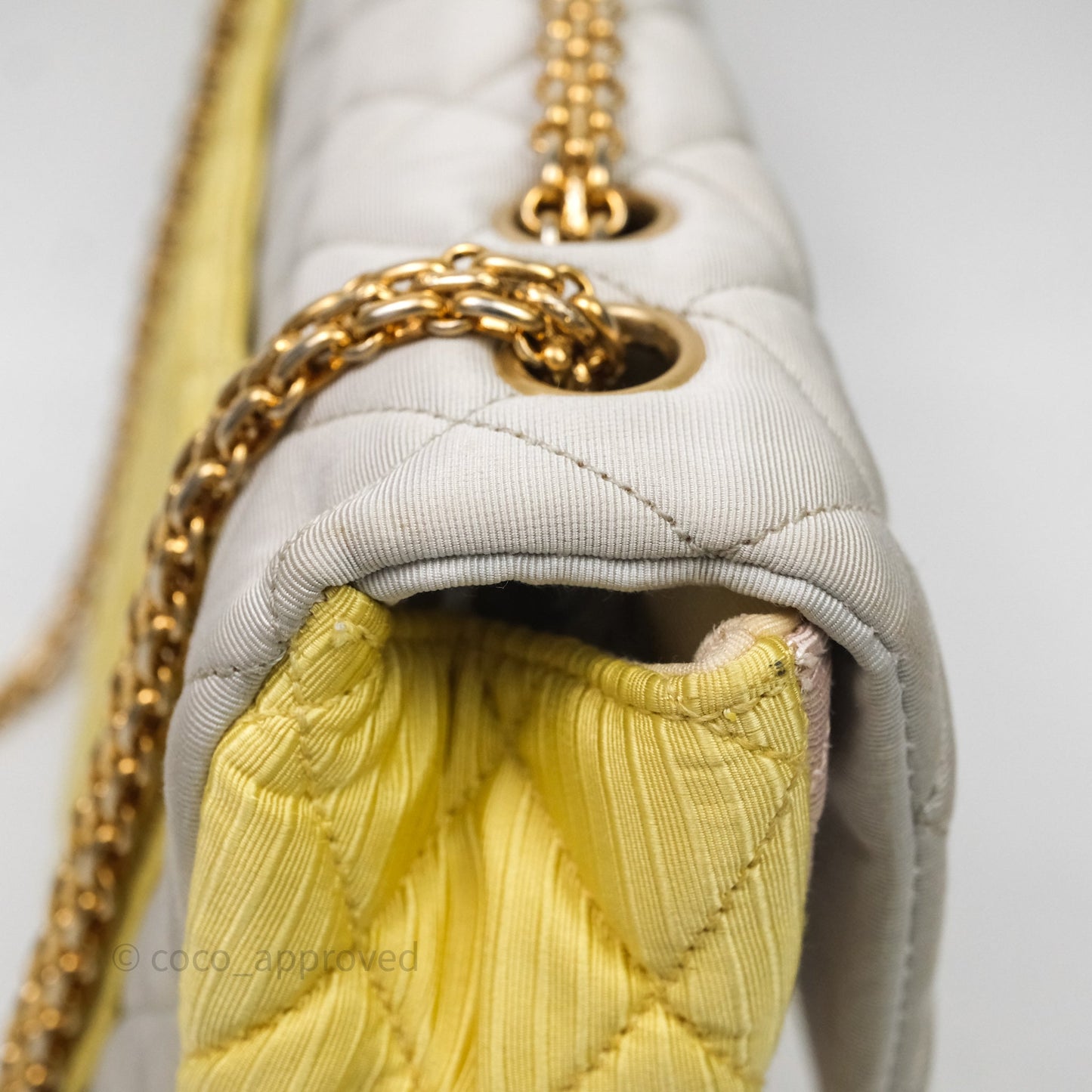 Chanel Reissue Flap Bag Tricolor Pastel Satin Aged Gold Hardware