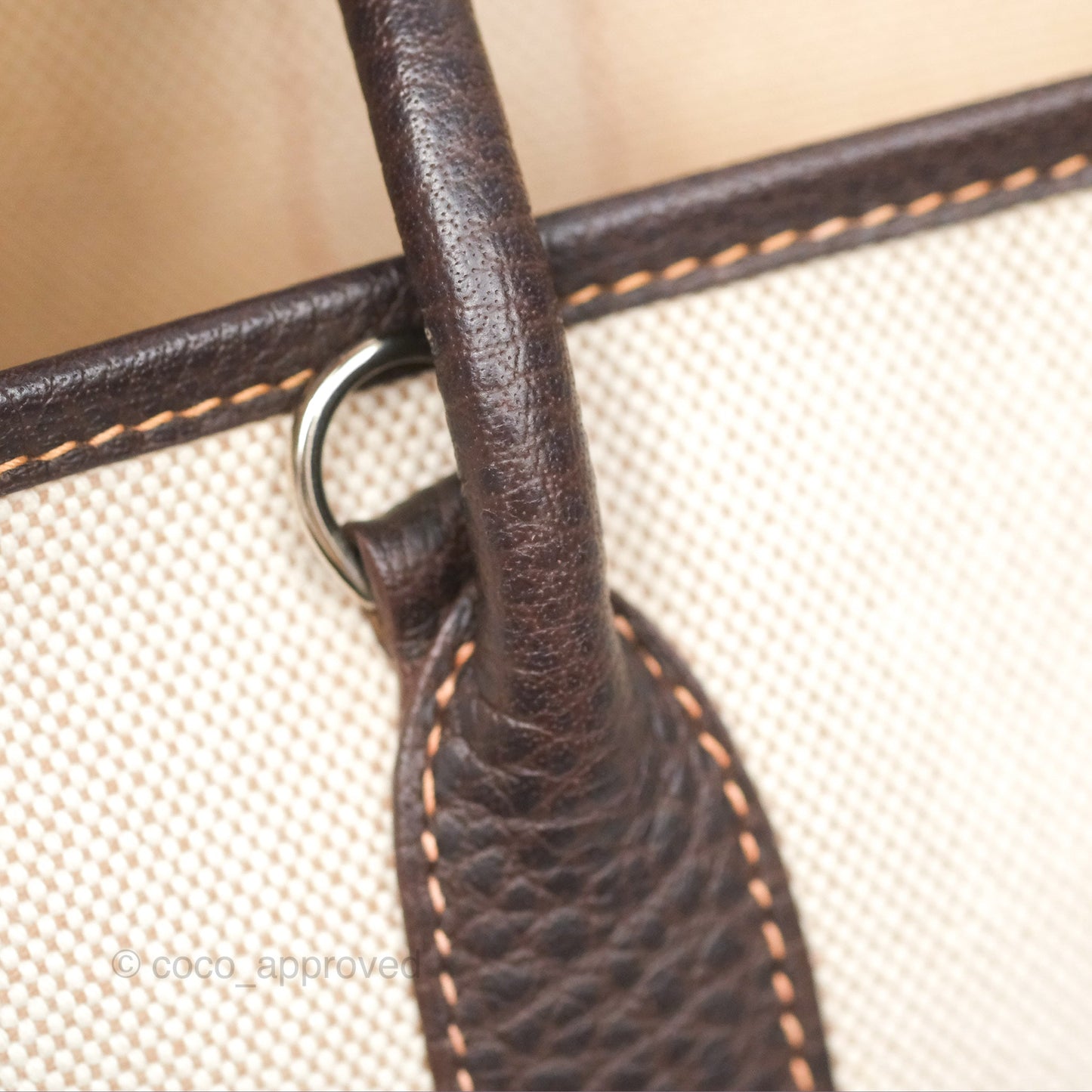 Hermès Garden Party 30 Canvas Brown/ Natural