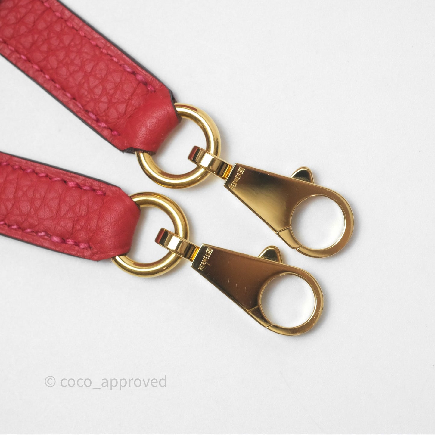 Hermès Kelly 28 Retourne Geranium D5 Togo Gold Hardware