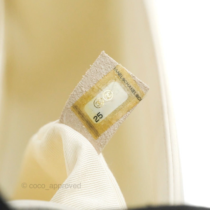 Chanel Medium Boy Bag White Calfskin Gold Hardware
