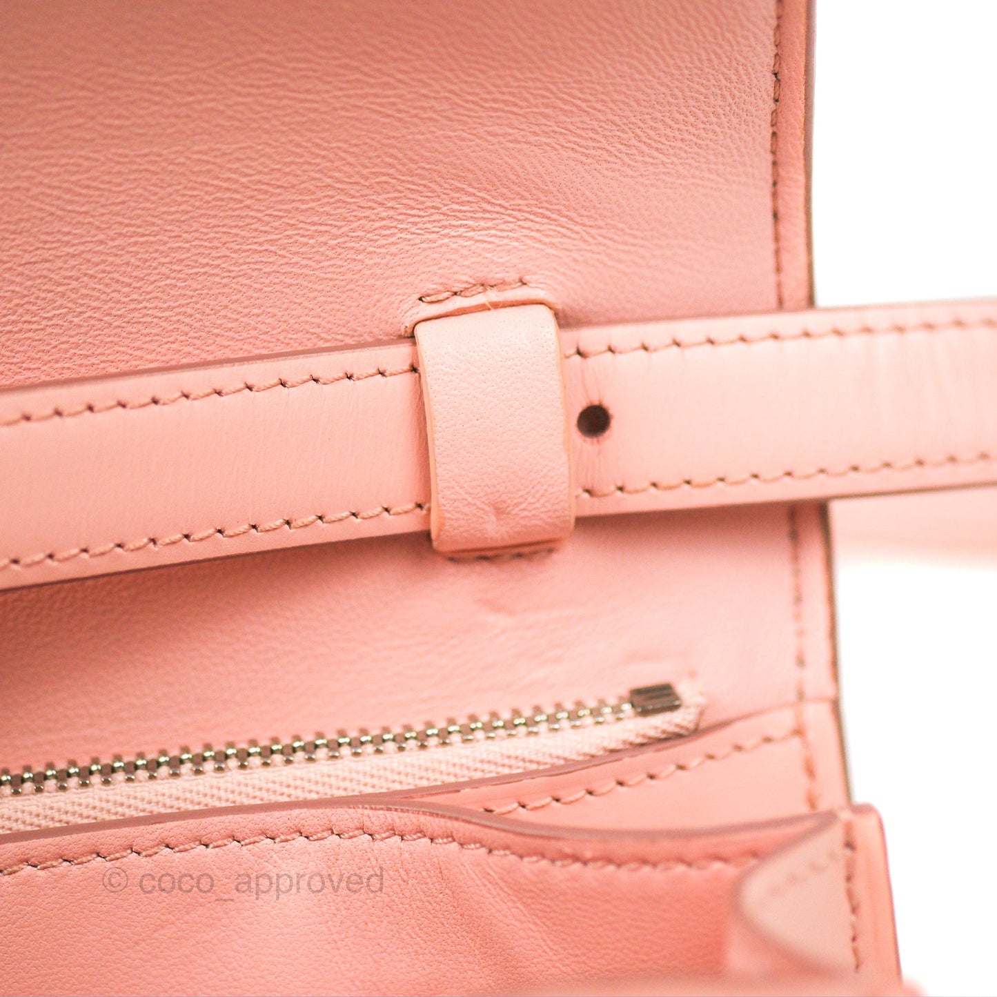 Celine Medium Classic Box Flap Light Pink Box Calfskin Silver Hardware