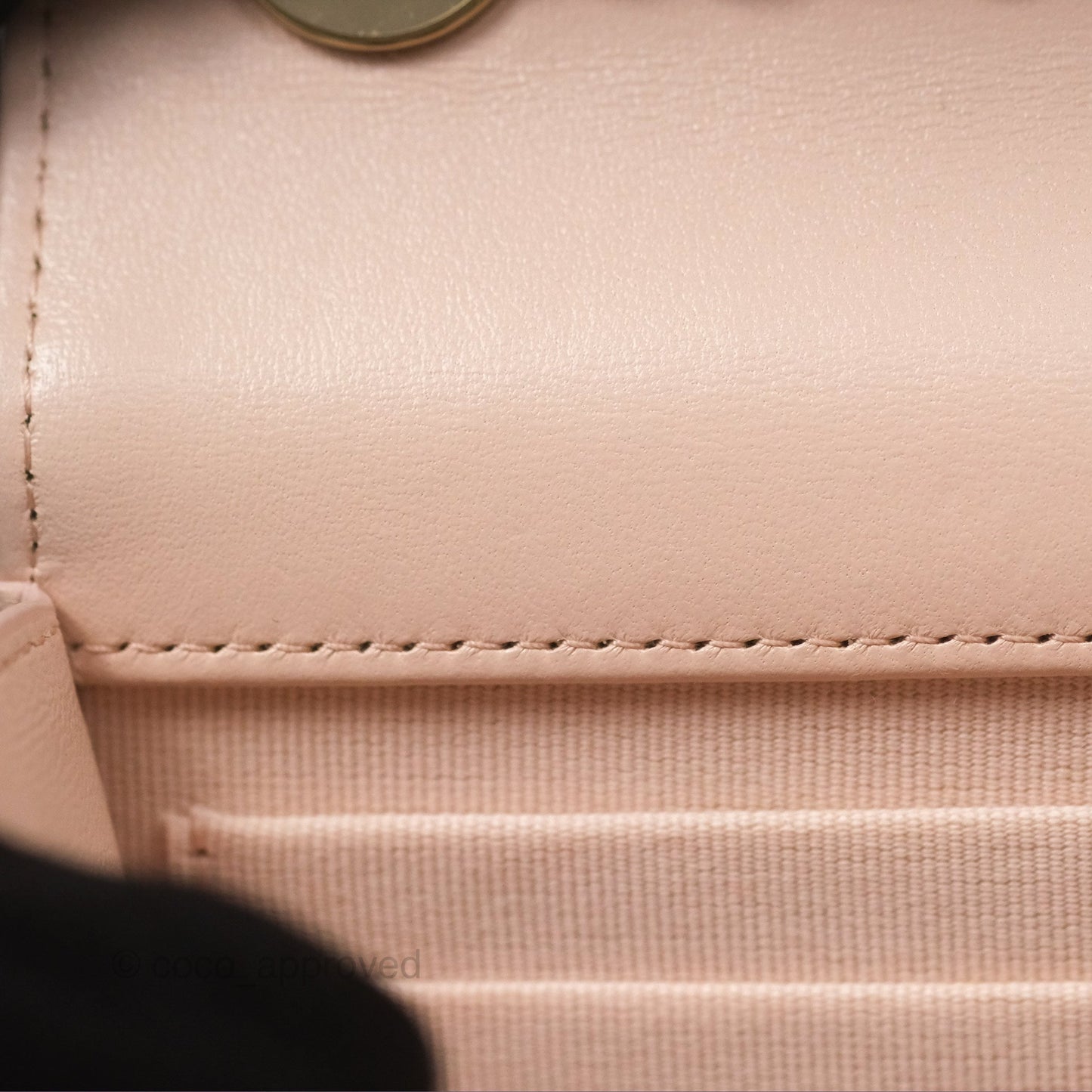 Chanel Mini Quilted Trendy CC Clutch With Chain Light Pink Lambskin Gold Hardware
