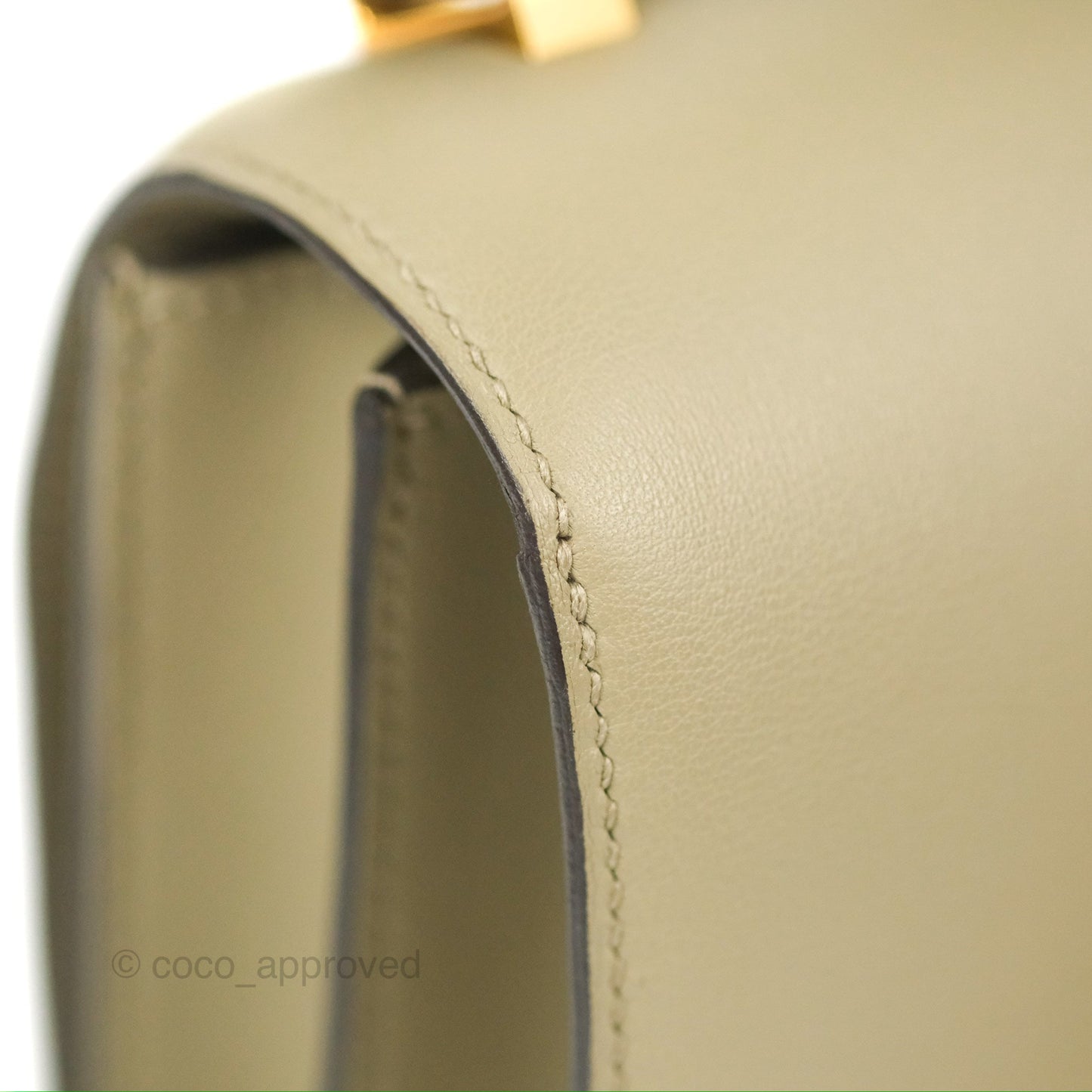 Hermès Constance 24 Sauge Swift Gold Hardware
