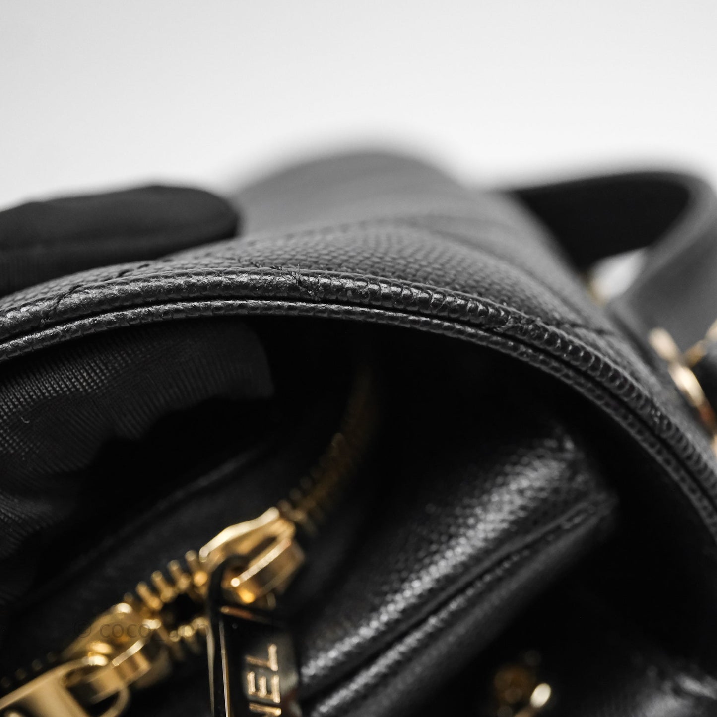 Chanel Quilted Medium Business Affinity Flap Black Caviar Gold Hardware