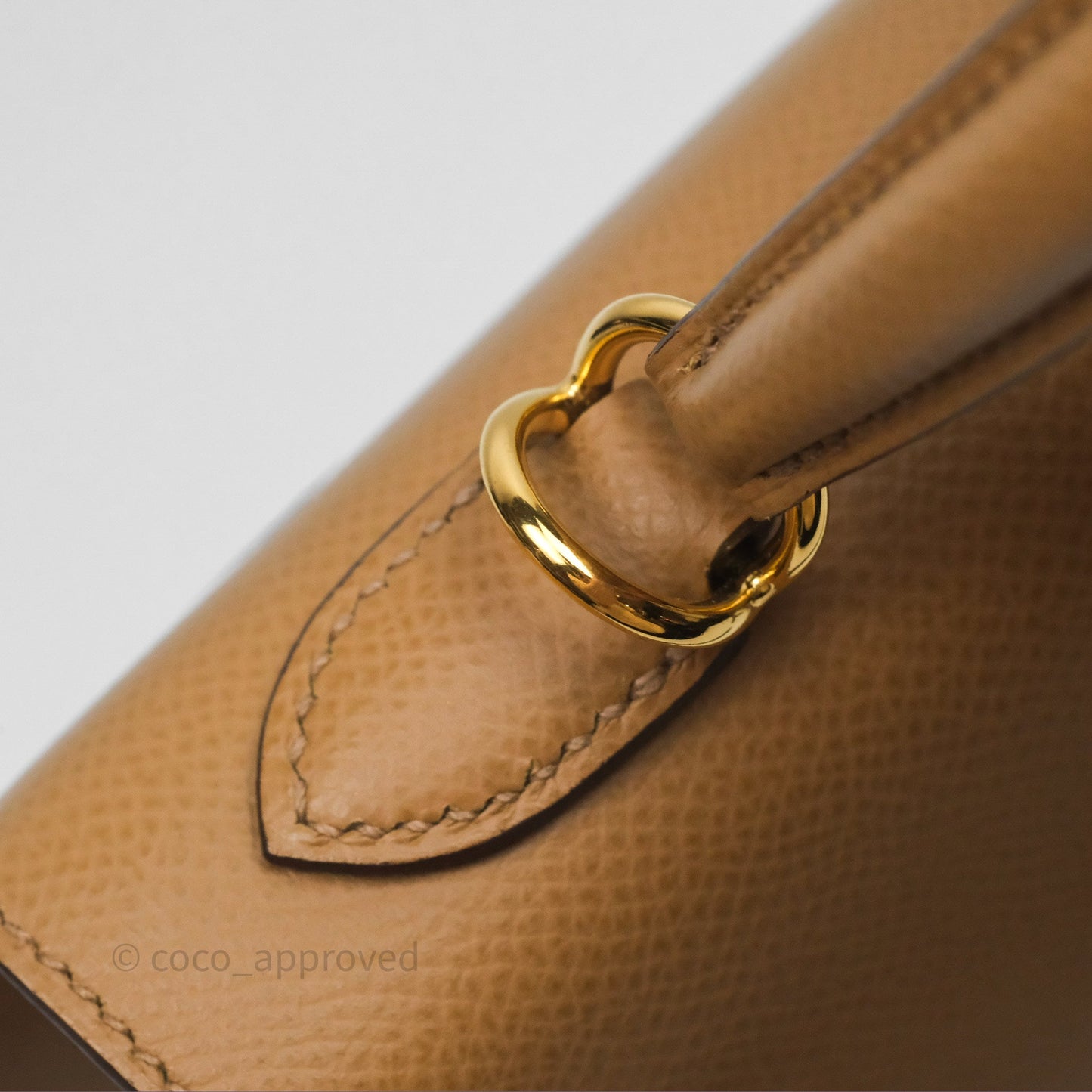 Hermès Sellier Kelly 25 Chai 0M Epsom Gold Hardware