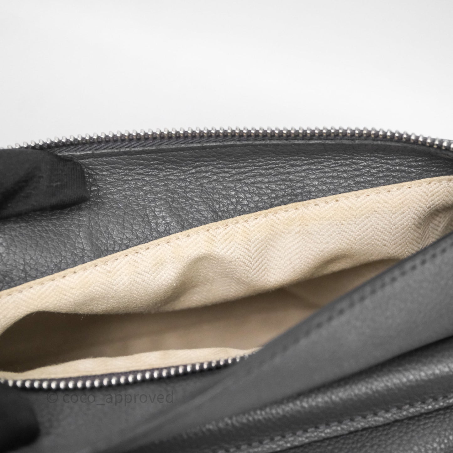 Loewe Small Puzzle Grey Calfskin Edge Bag