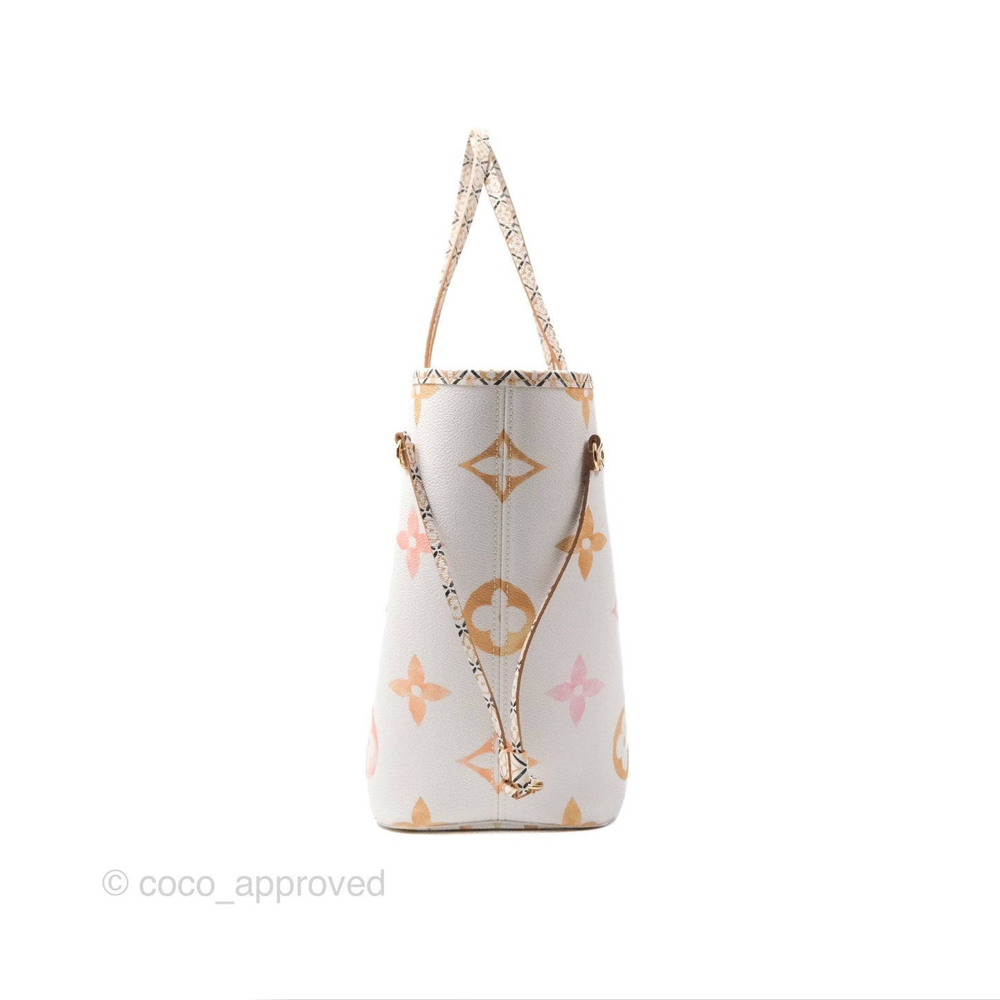 Louis Vuitton Monogram Giant Neverfull MM Beige