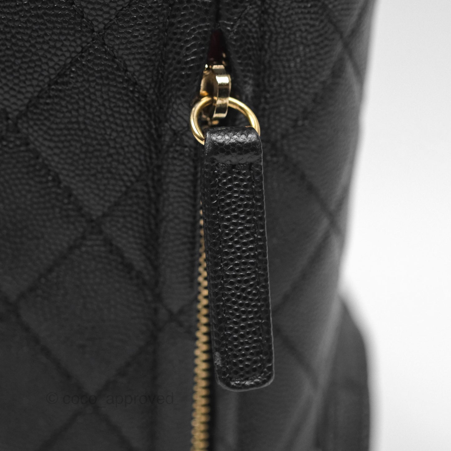 Chanel Small Quilted Filigree Backpack Black Caviar Aged Gold Hardware