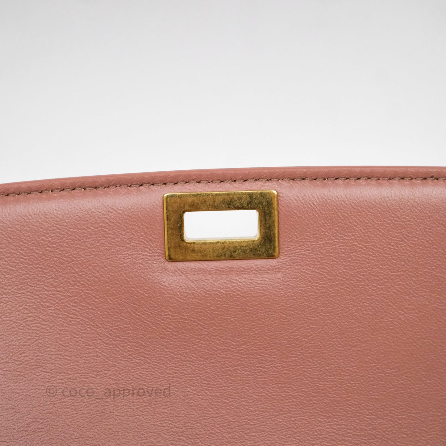 Celine Rose Box Medium Calfskin Bag Gold Hardware
