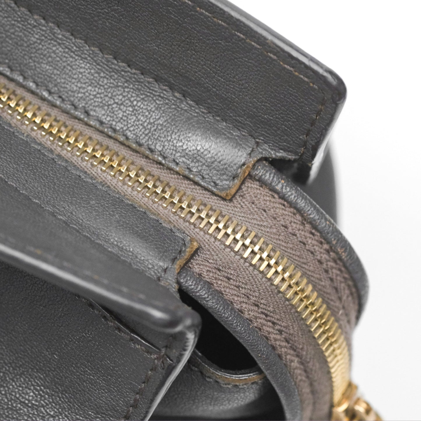 Saint Laurent Chyc Bag Dark Grey Calfskin Gold Hardware