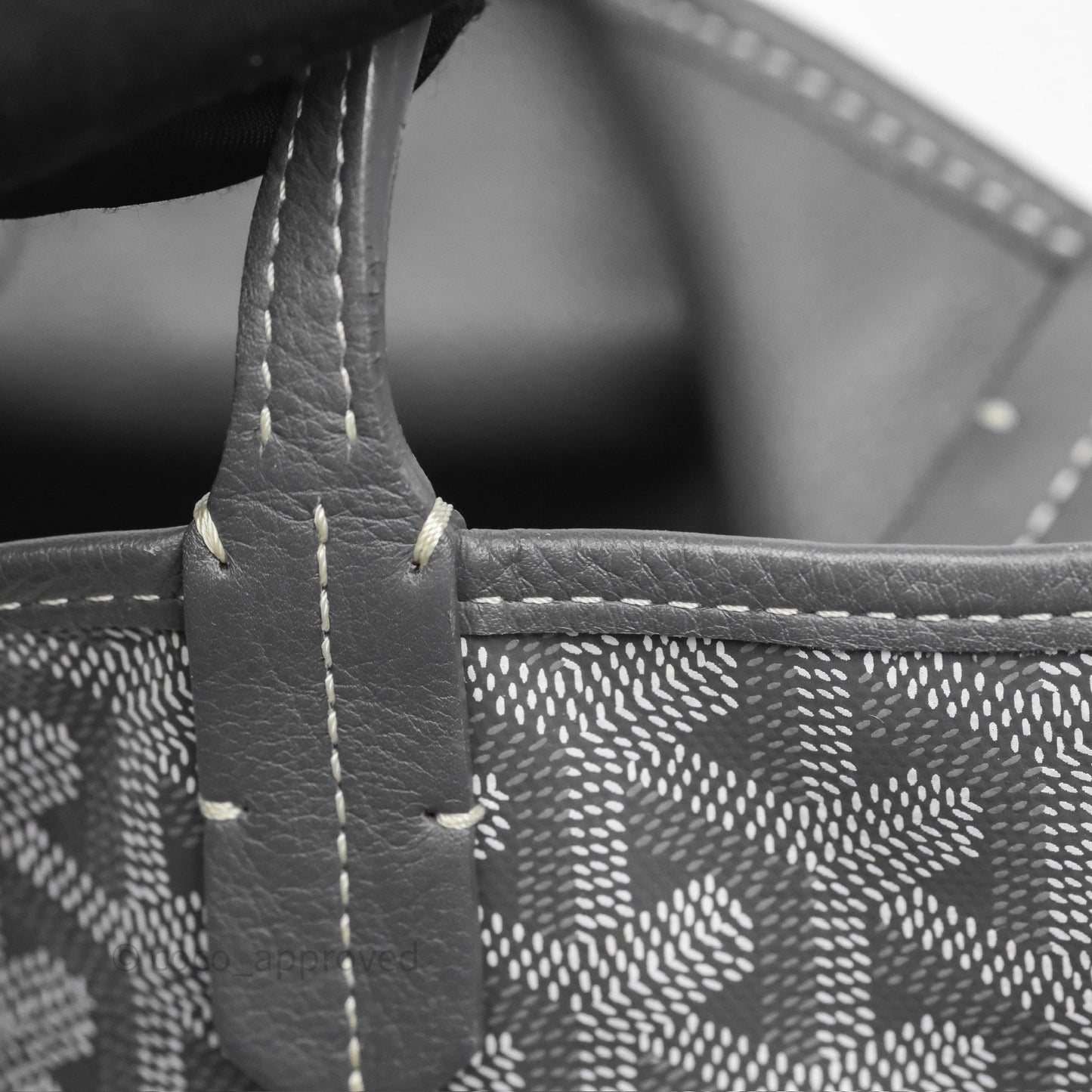 Goyard Anjou Mini Bag Goyardine Canvas Grey