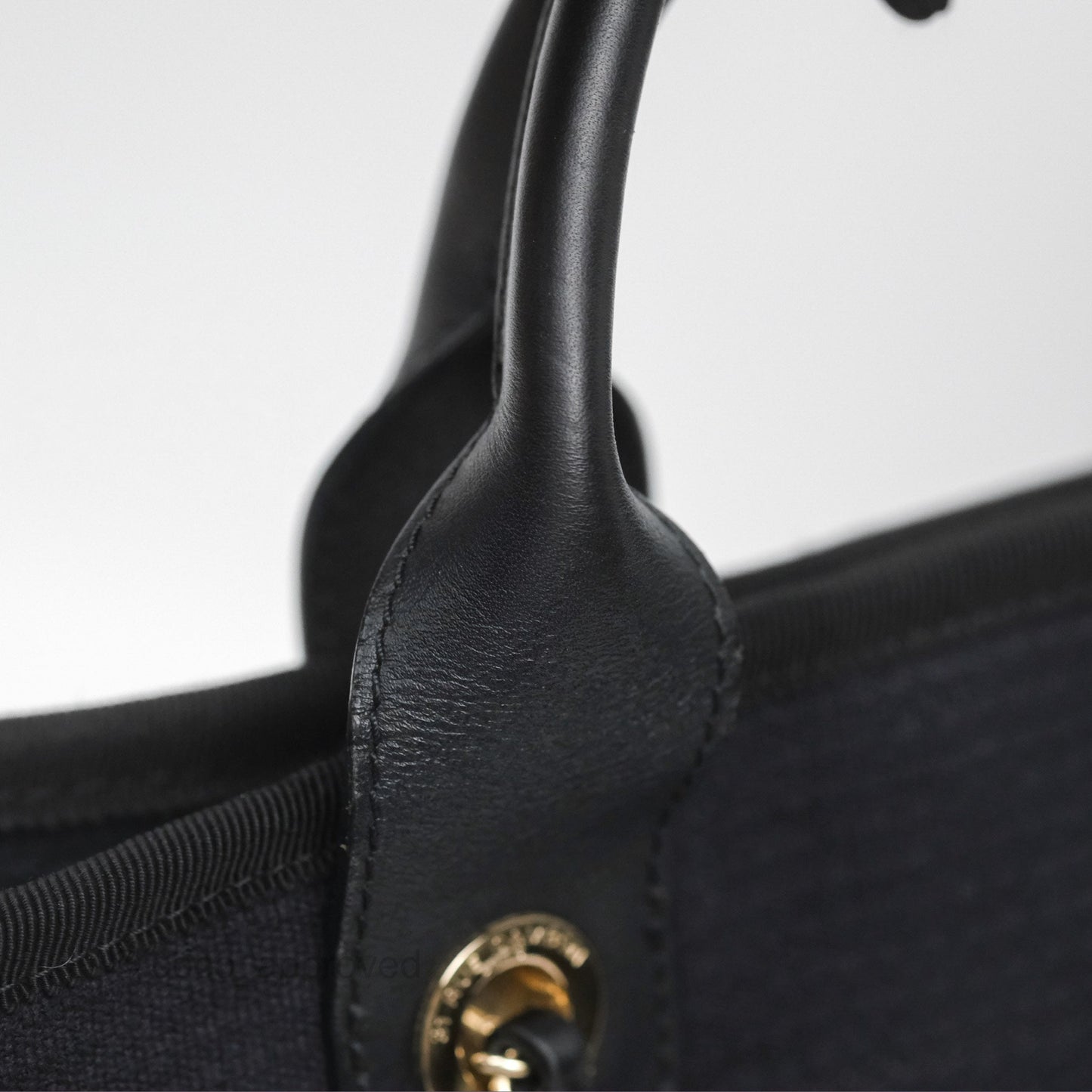 Chanel New Small Deauville Navy Canvas