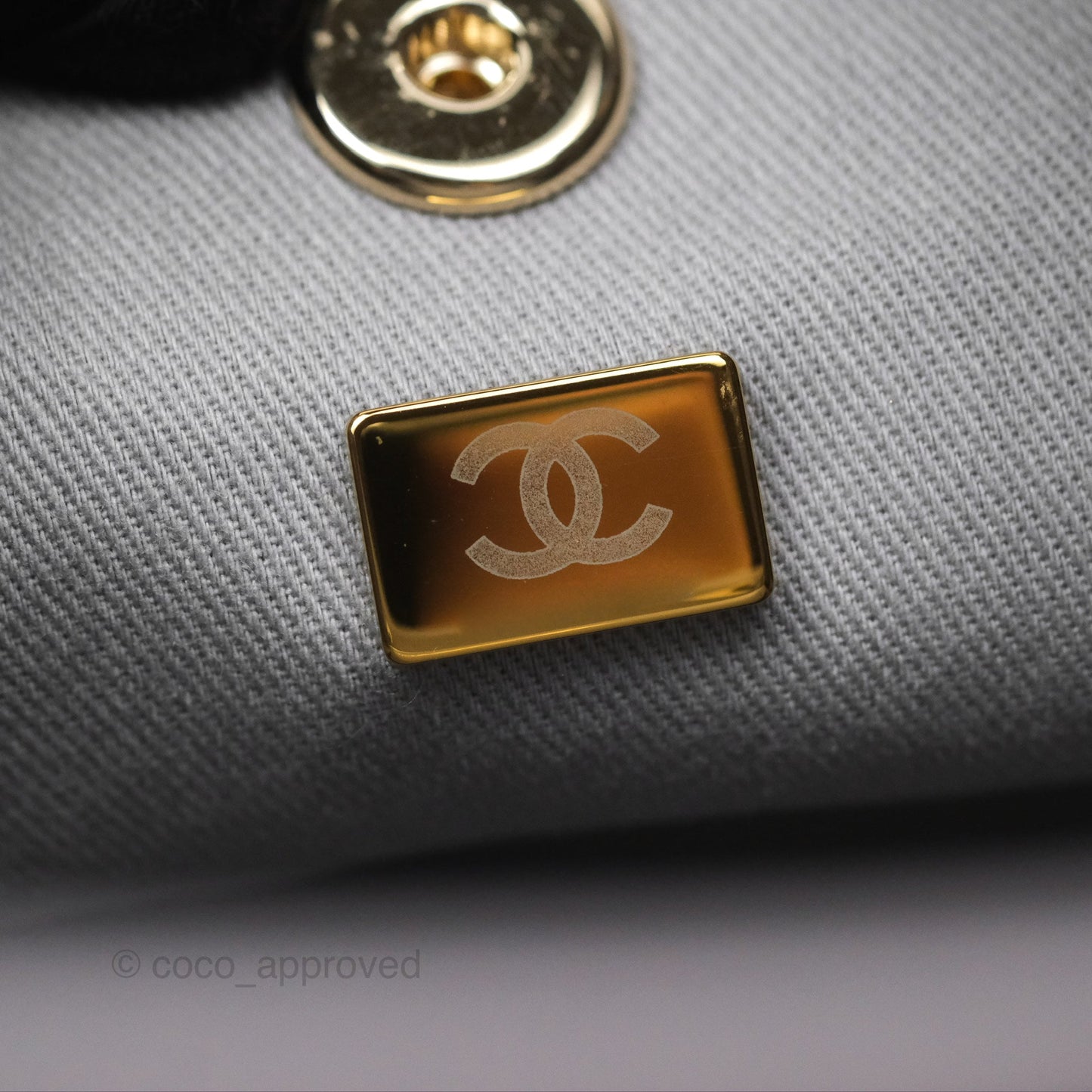Chanel Mini Business Affinity Backpack Grey Caviar Gold Hardware 22B