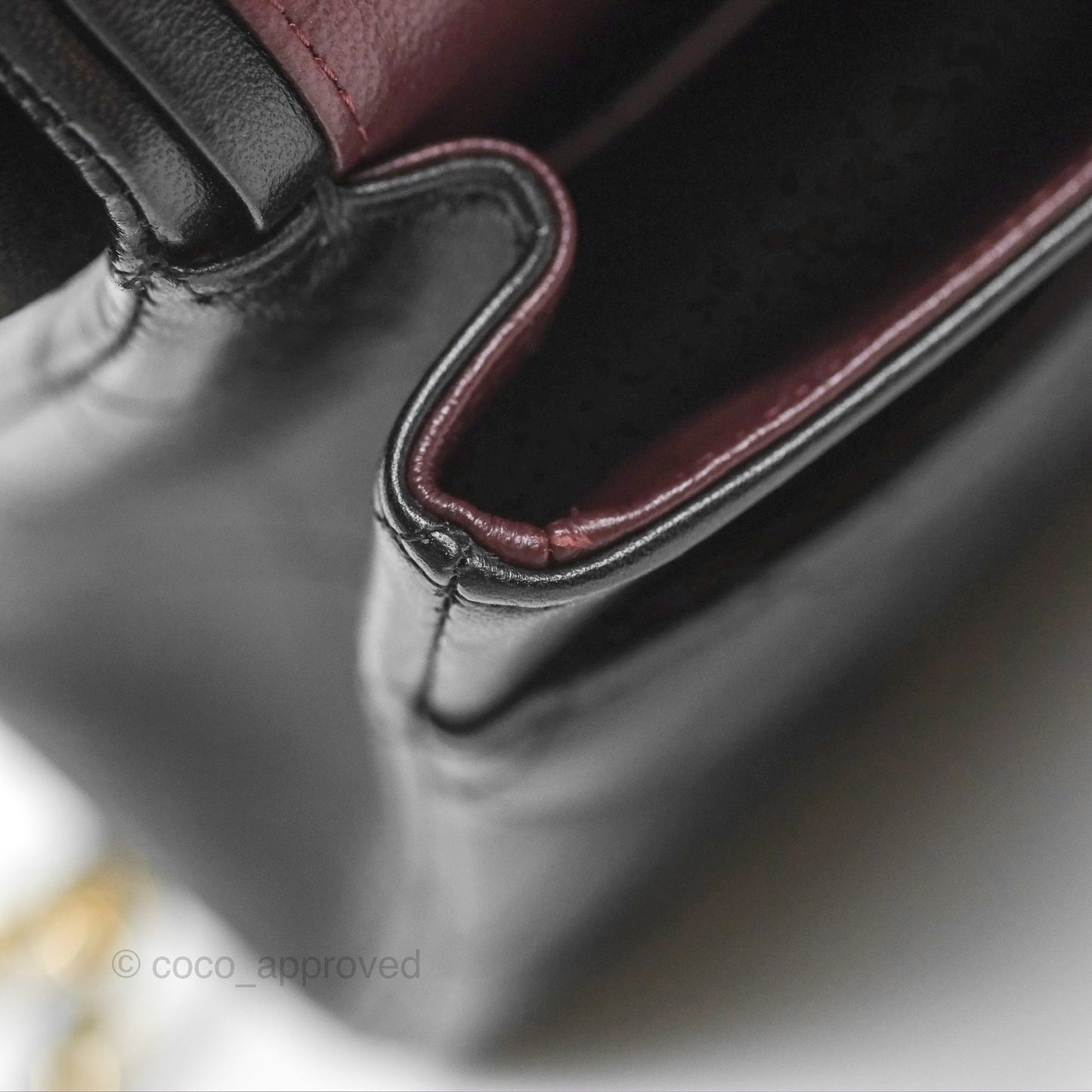 Chanel Classic M/L Medium Flap Quilted Black Lambskin Gold Hardware
