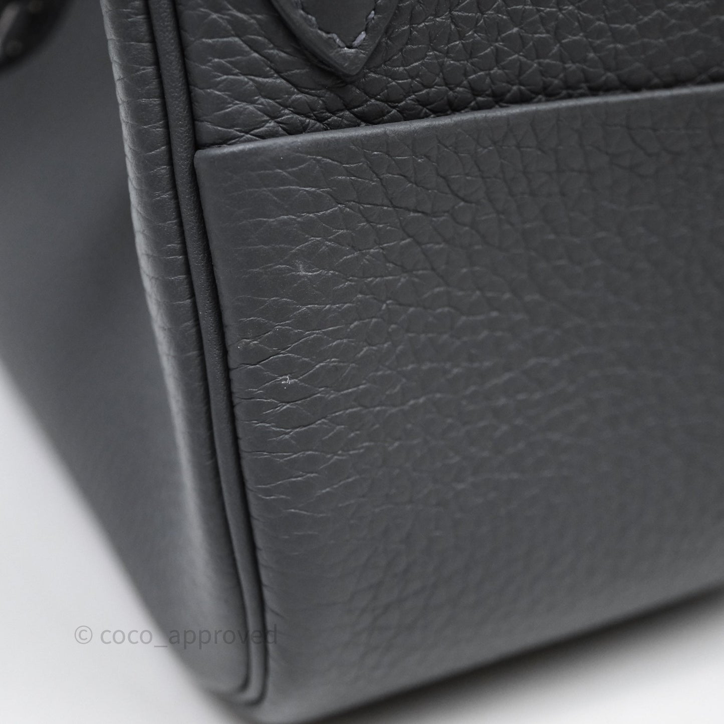 Hermès Mini Lindy II 85 Ardoise Clemence Palladium Hardware