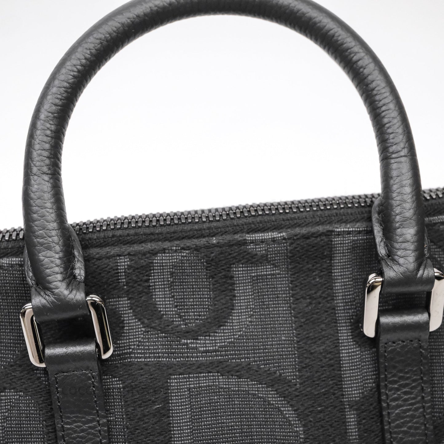Christian Dior Oblique Jacquard Weekender Black Bag