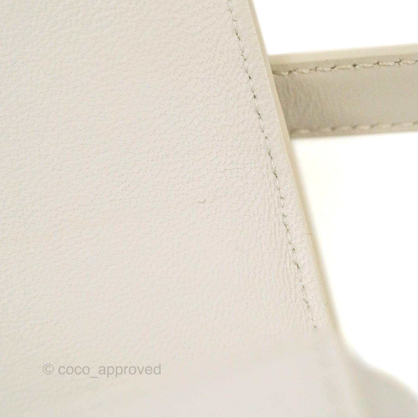 Celine Teen Triomphe Bag Shiny Calfskin White