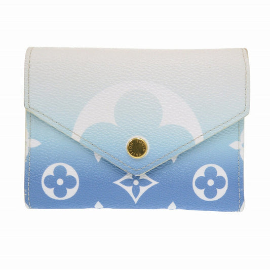 LOUIS VUITTON Tri-fold wallet M80387 Monogram canvas blue By the Pool Collection Portefeuille Victorine