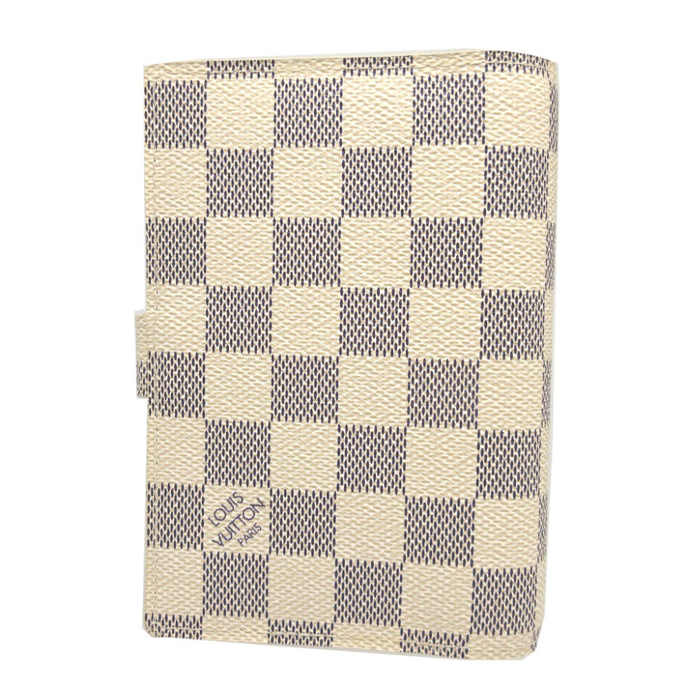 LOUIS VUITTON Notebook cover R20706 Damier Azur Canvas Ivory Damier Azur Stylo Agenda PM