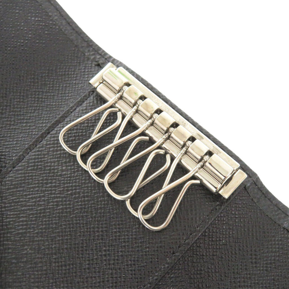 LOUIS VUITTON Key case Key holder  M30532 leather black Taiga Multicles6