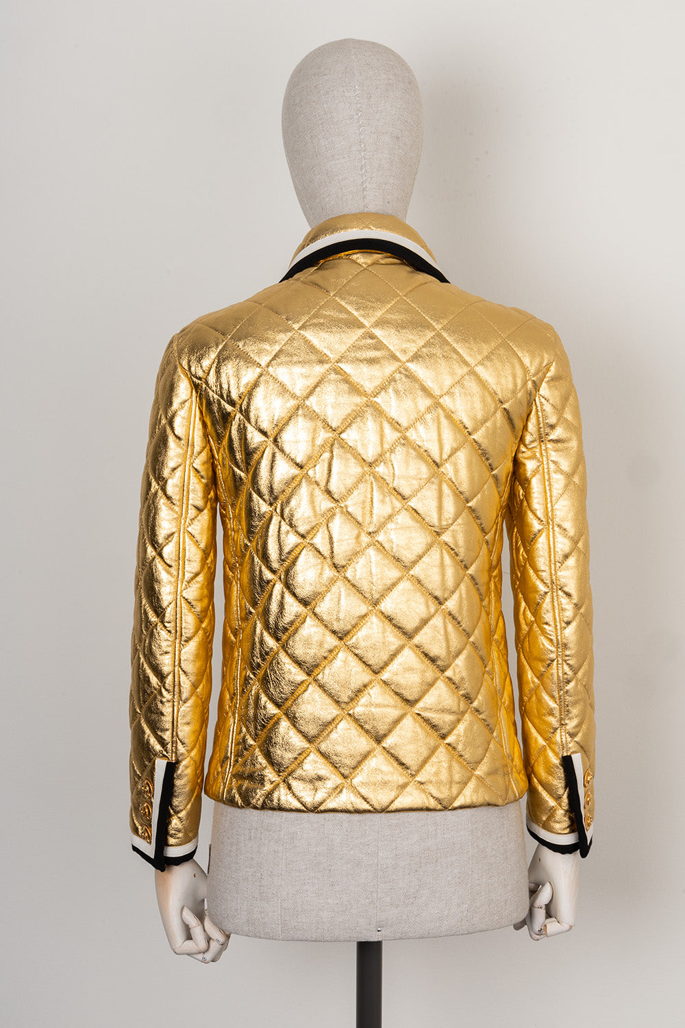 Luxury Gucci Trending 2025 Patch Pocket Leather Jacket Gold