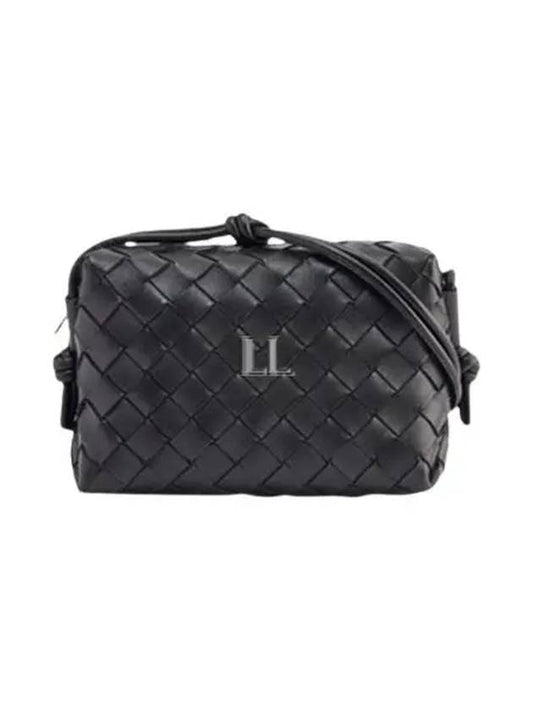 Luxury Bottega Veneta Loop Camera Mini Cross Bag Black