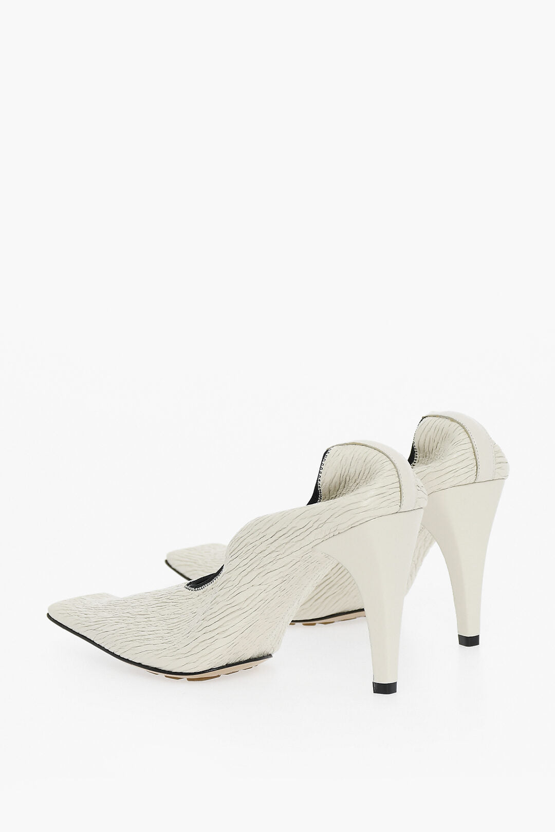 Luxury Bottega Veneta Leather Crunch Sharpei Pumps 9Cm