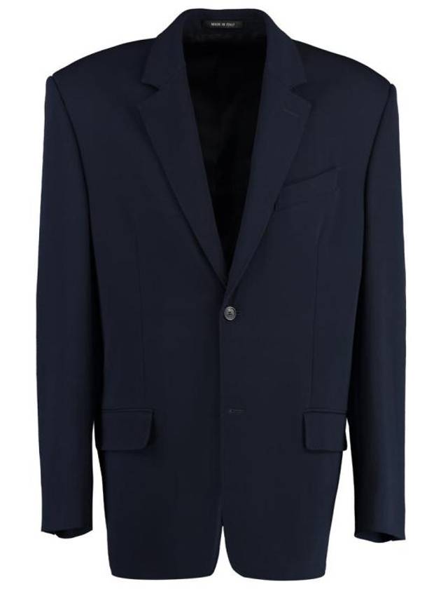 Luxury Balenciaga Regular Tailored Jacket Navy