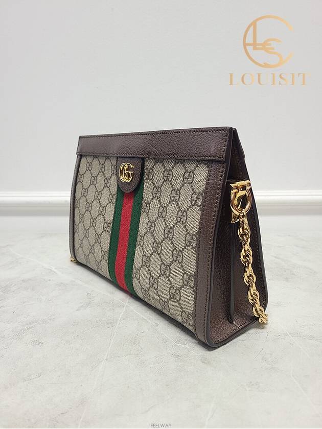 Luxury Gucci Trending 2025 Used luxury goods Lewis It GG Supreme Ophidia chain shoulder bag small
