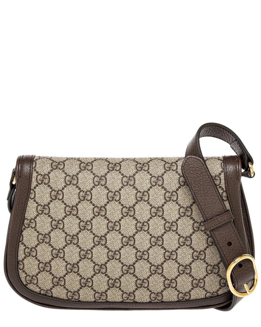 Luxury Gucci Trending 2025 Blondie Canvas & Leather Shoulder Bag