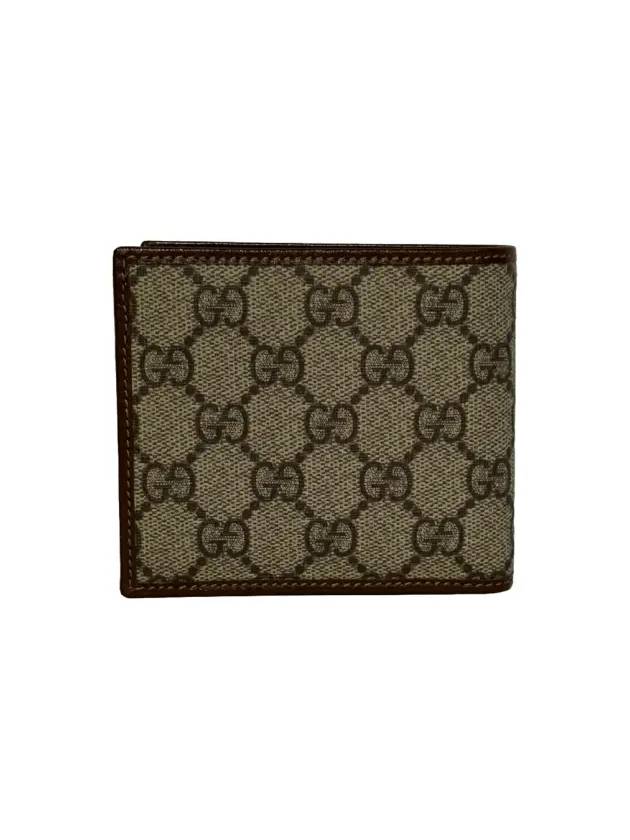 Luxury Gucci Trending 2025 GG Logo Interlocking Half Wallet Brown