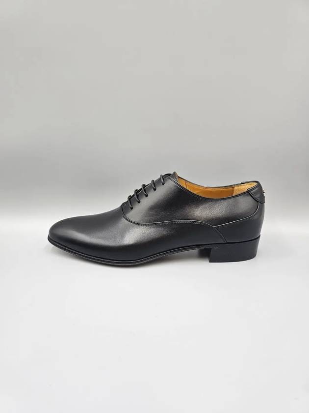Luxury Gucci Trending 2025 Men's Double G Lace-Up Leather Oxford Black