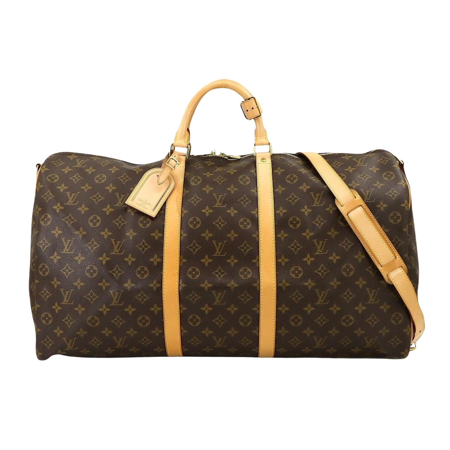 Louis Vuitton Keepall Bandoulière 60  Canvas Travel Bag ()