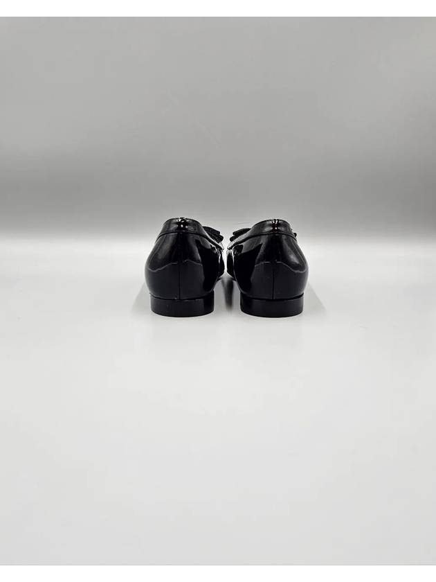 Luxury Gucci Trending 2025 GG Canvas Patent Leather Ballet Flat Black