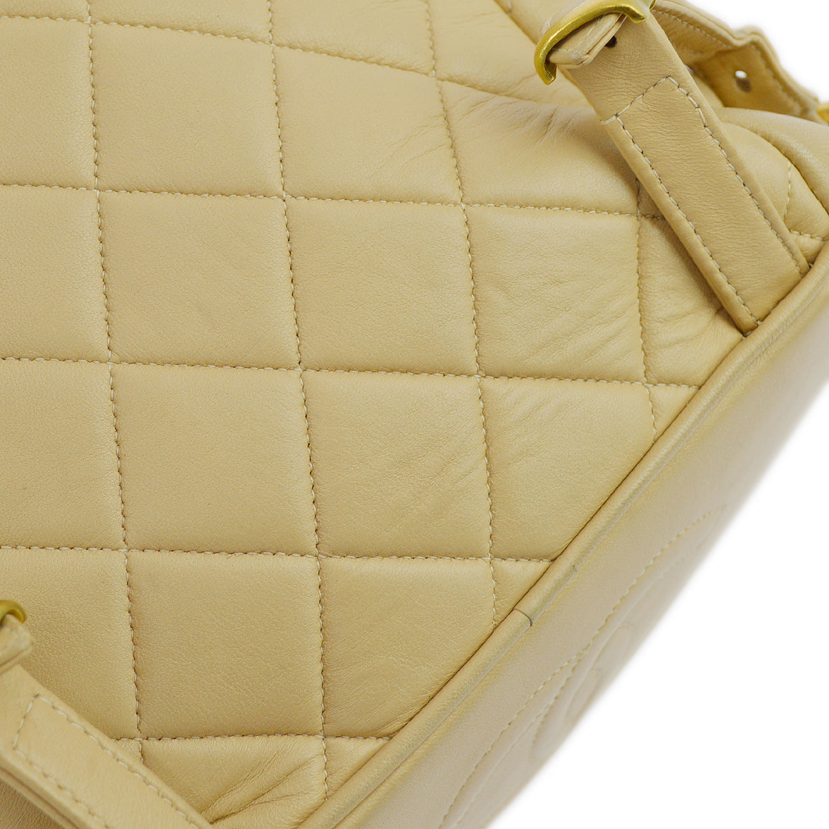 Chanel Beige Lambskin Duma Backpack Large