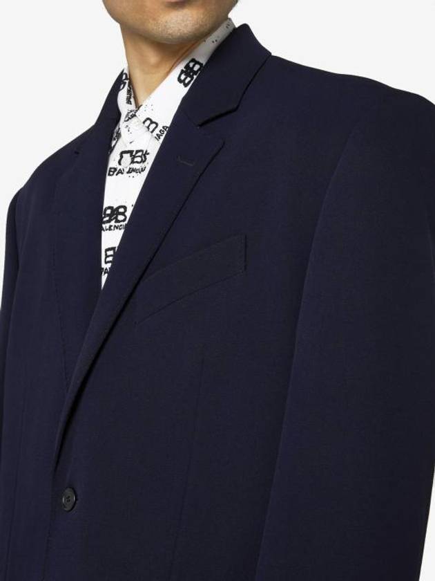 Luxury Balenciaga Regular Tailored Jacket Navy
