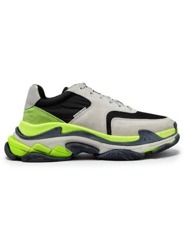 Luxury Balenciaga Triple S Low Top Sneakers Grey Yellow