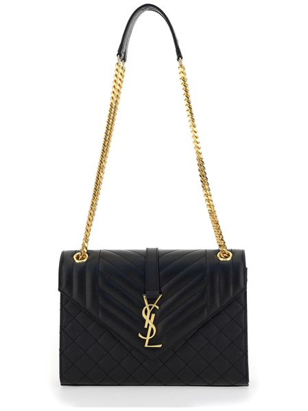 Luxury Saint Laurent Women's Loulou Medium Bag in Nero | 600185BOW91