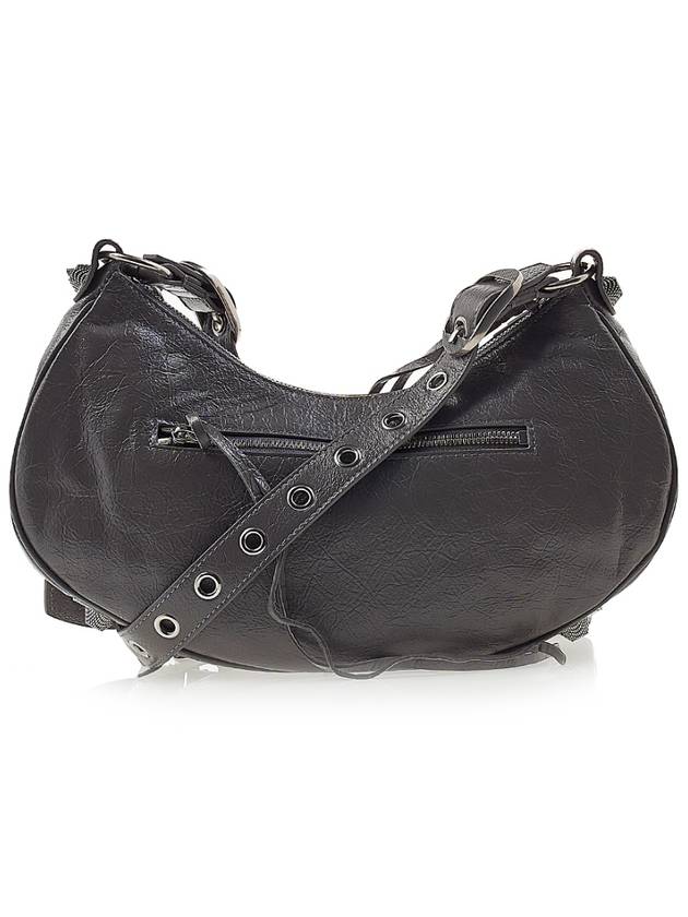 Luxury Balenciaga Le Cagole Small Leather Shoulder Bag Grey